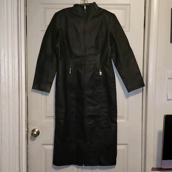 Heavy-Duty Long Leather Jacket - Picture 1 of 1